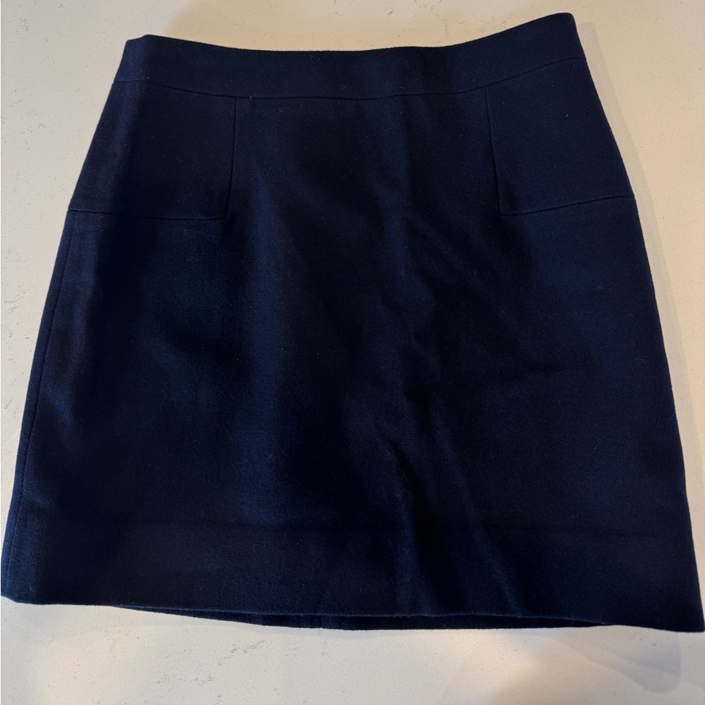 J. Crew Navy Skirt